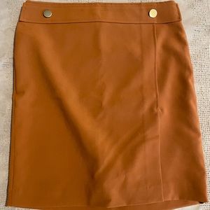 Ann Taylor brown/burnt orange skirt. Worn once. Size 10 petite.